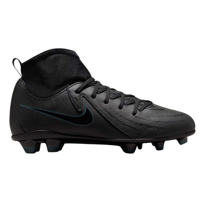 Black-Green - Front - Nike Childrens-Kids Phantom Luna Ii Club Firm Ground Football Boots