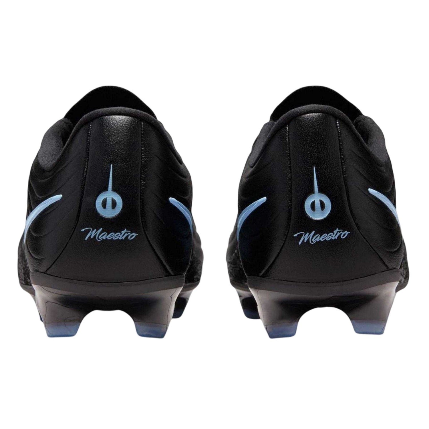 Black-Blue - Back - Nike Mens Tiempo Academy Firm Ground Football Boots