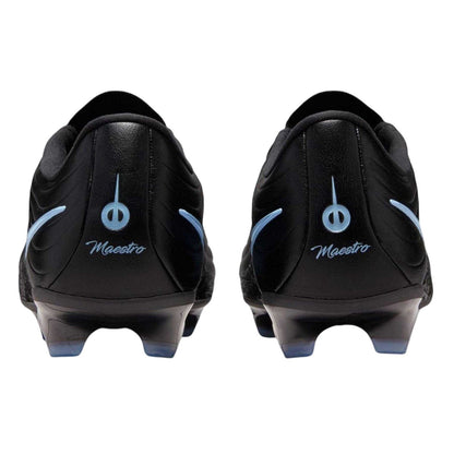 Black-Blue - Back - Nike Mens Tiempo Academy Firm Ground Football Boots