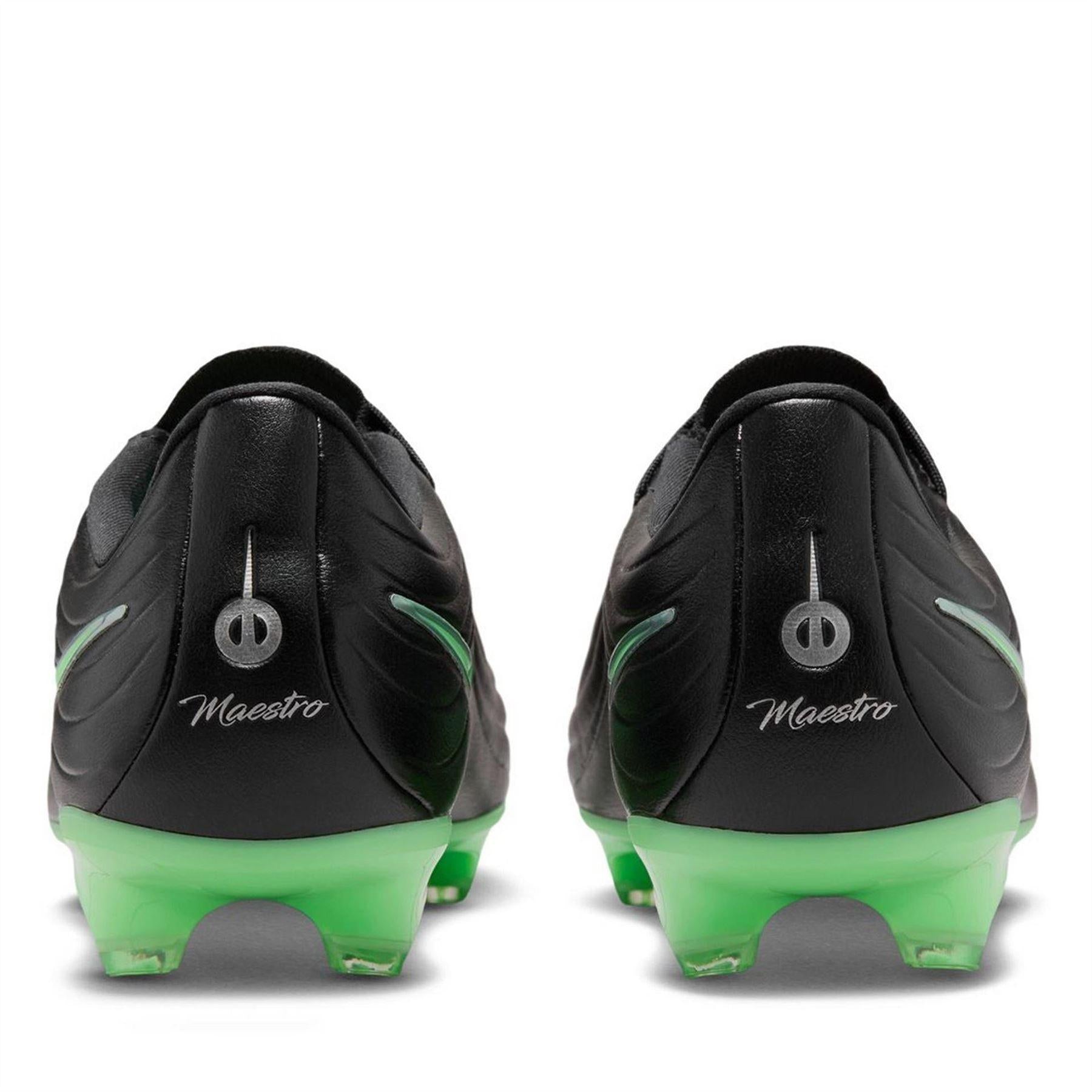 Black-Green - Pack Shot - Nike Mens Tiempo Academy Firm Ground Football Boots