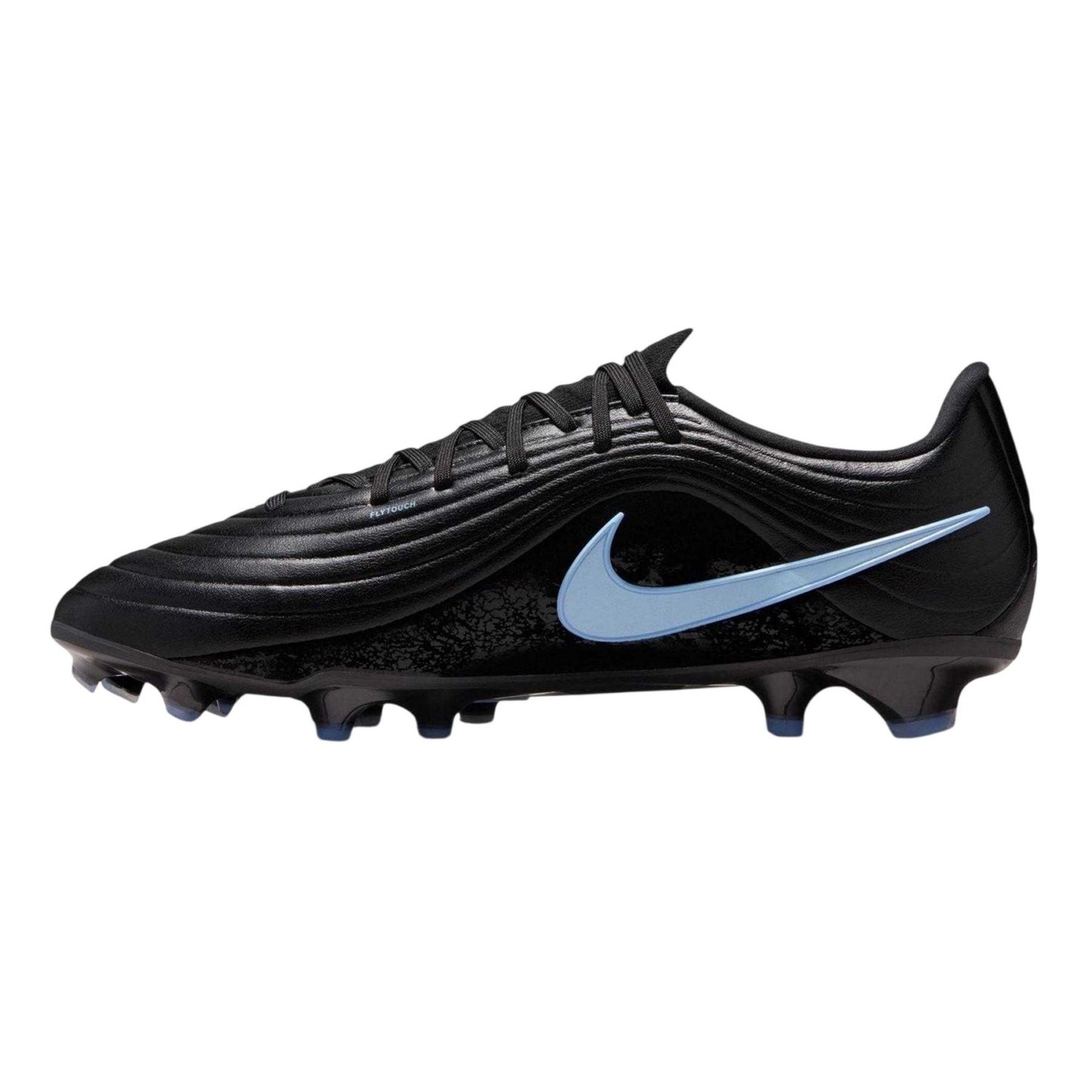 Black-Blue - Side - Nike Mens Tiempo Academy Firm Ground Football Boots