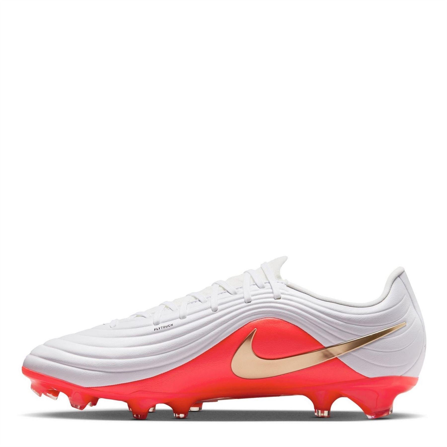 White-Red - Back - Nike Mens Tiempo Academy Firm Ground Football Boots