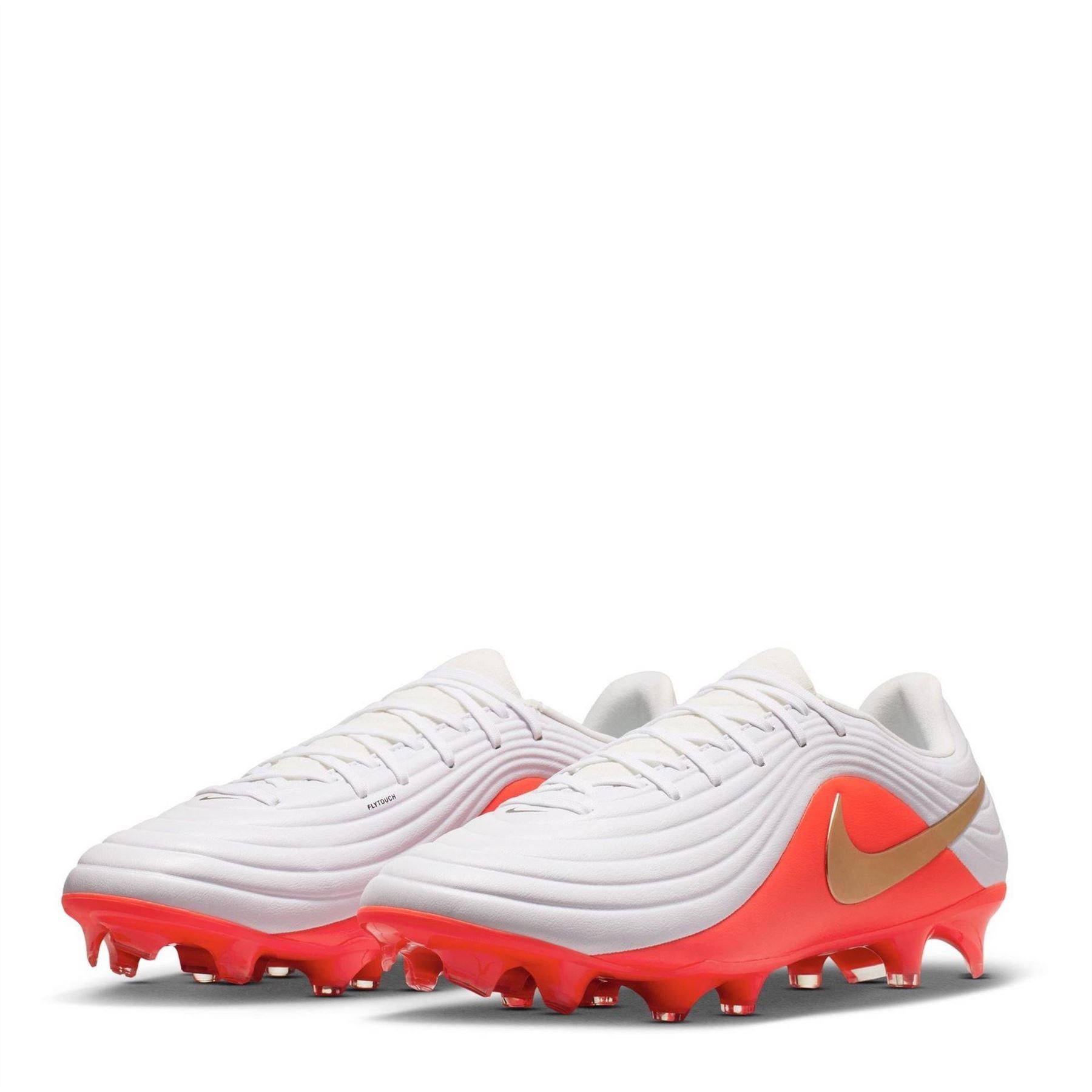 White-Red - Pack Shot - Nike Mens Tiempo Academy Firm Ground Football Boots