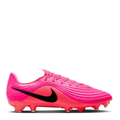 Pink-Black - Front - Nike Mens Tiempo Academy Firm Ground Football Boots