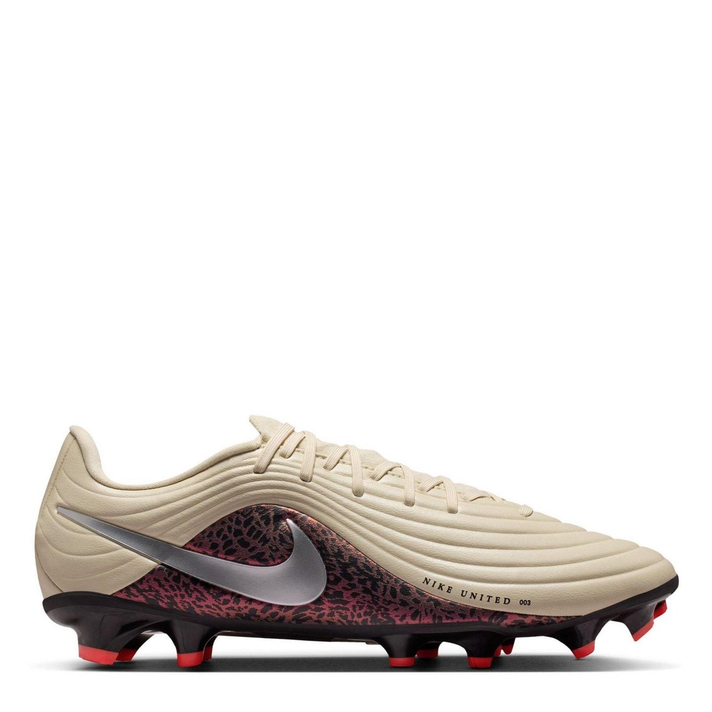 Burgundy-Digital Print - Front - Nike Mens Tiempo Academy Firm Ground Football Boots