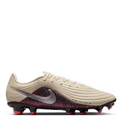 Burgundy-Digital Print - Front - Nike Mens Tiempo Academy Firm Ground Football Boots