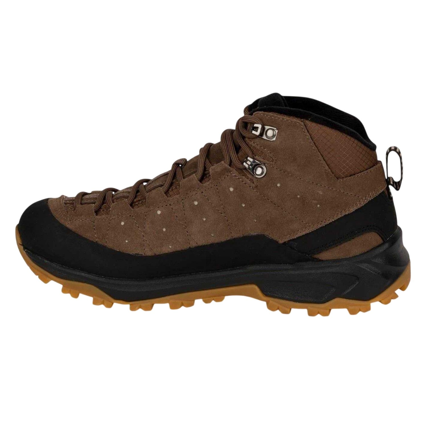 Pecan - Back - DLX Womens-Ladies Nieva Suede Rain Boots