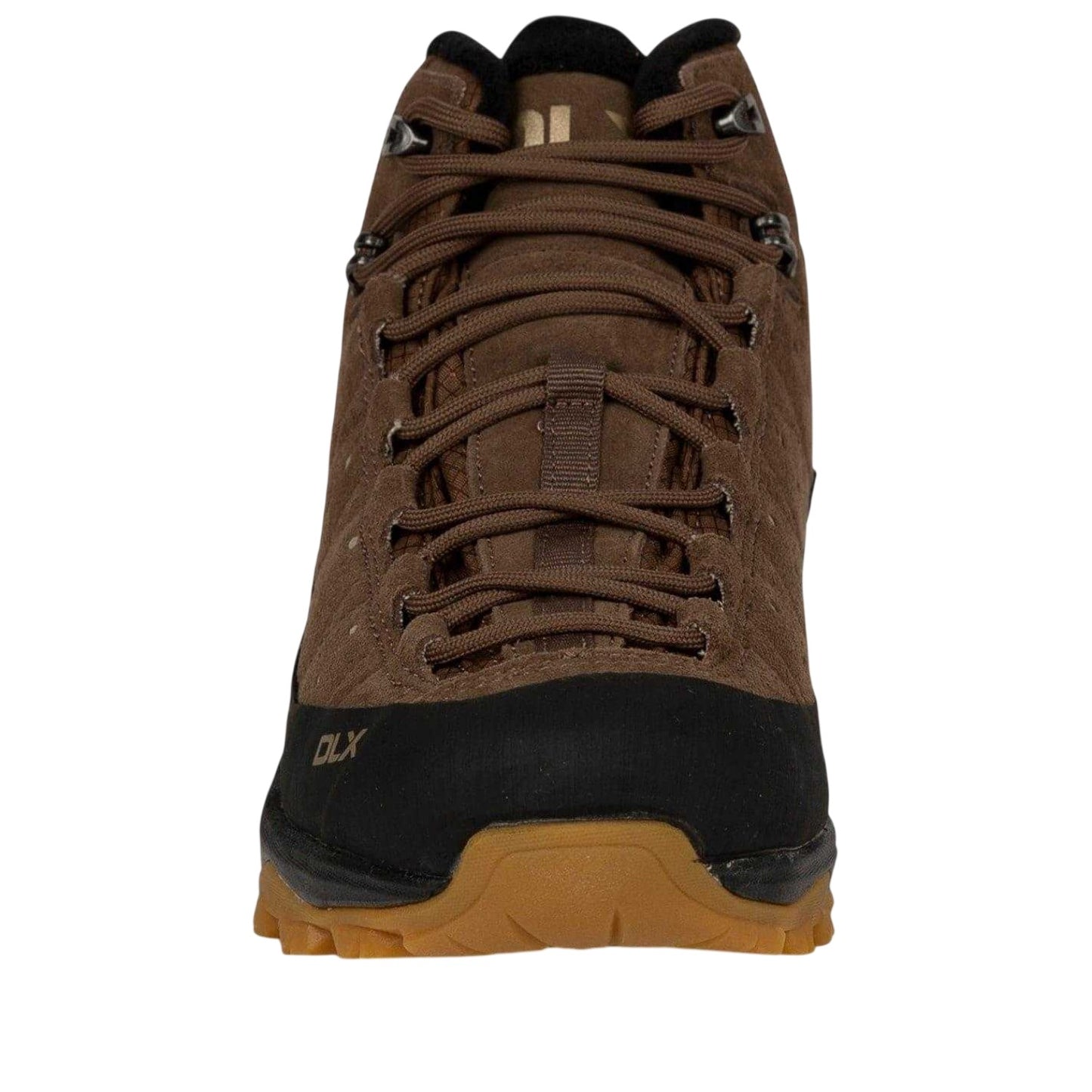 Pecan - Side - DLX Womens-Ladies Nieva Suede Rain Boots