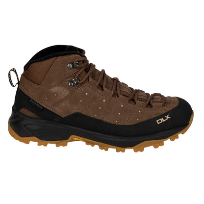 Pecan - Front - DLX Womens-Ladies Nieva Suede Rain Boots