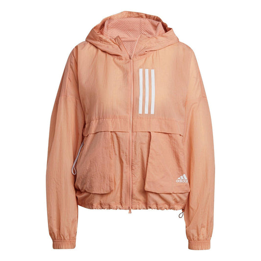 Ambient Grey - Front - Adidas Womens-Ladies Mother Windbreaker
