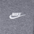 Grey - Side - Nike Childrens-Kids Club Fleece Hoodie