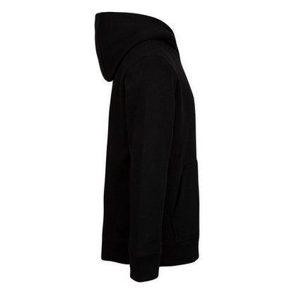 Black - Side - Nike Childrens-Kids Club Fleece Hoodie
