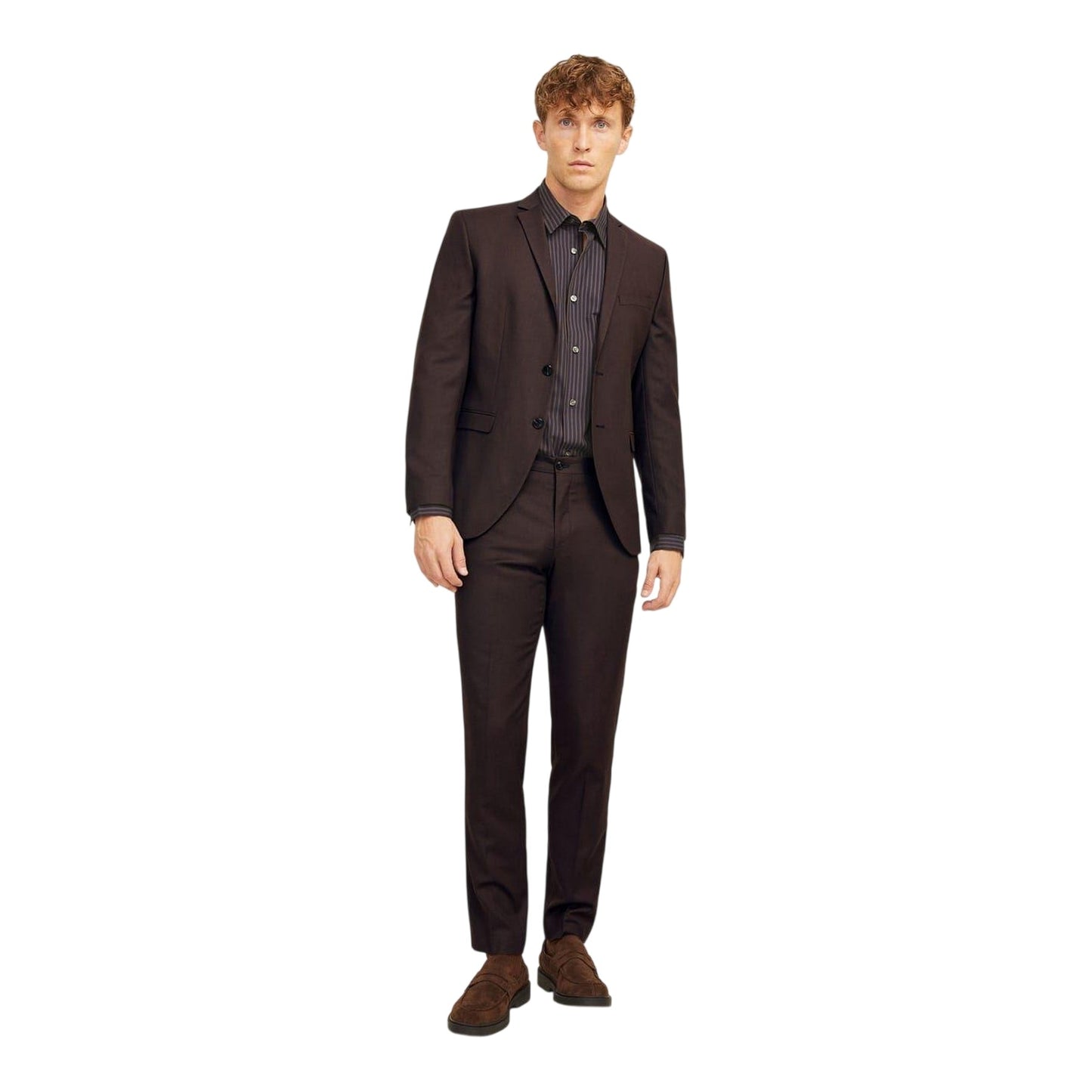 Brown - Lifestyle - Jack And Jones Mens Solaris Single-Breasted Blazer