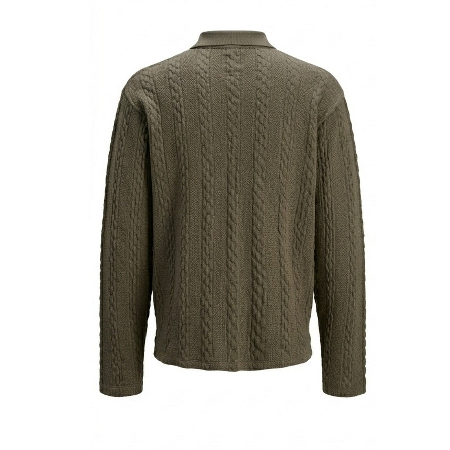 Sea Turtle - Back - Jack And Jones Mens Cable Knit Regular Long-Sleeved Jumper