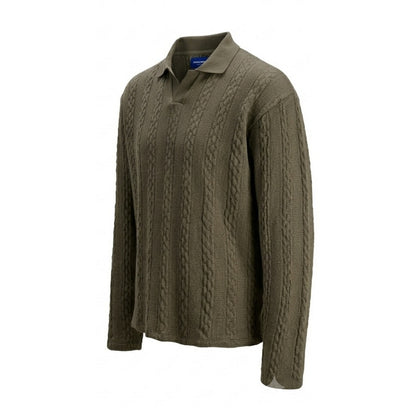 Sea Turtle - Side - Jack And Jones Mens Cable Knit Regular Long-Sleeved Jumper