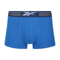 Blue-White-Navy - Back - Reebok Mens Sports Boxer Shorts (Pack of 3)