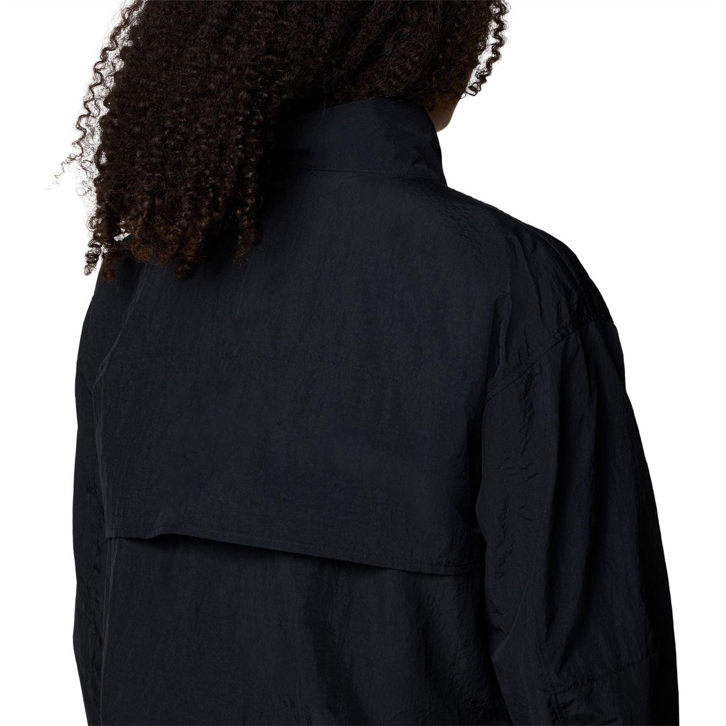 Black - Lifestyle - Columbia Womens-Ladies Paracutie Plain Nylon Windbreaker