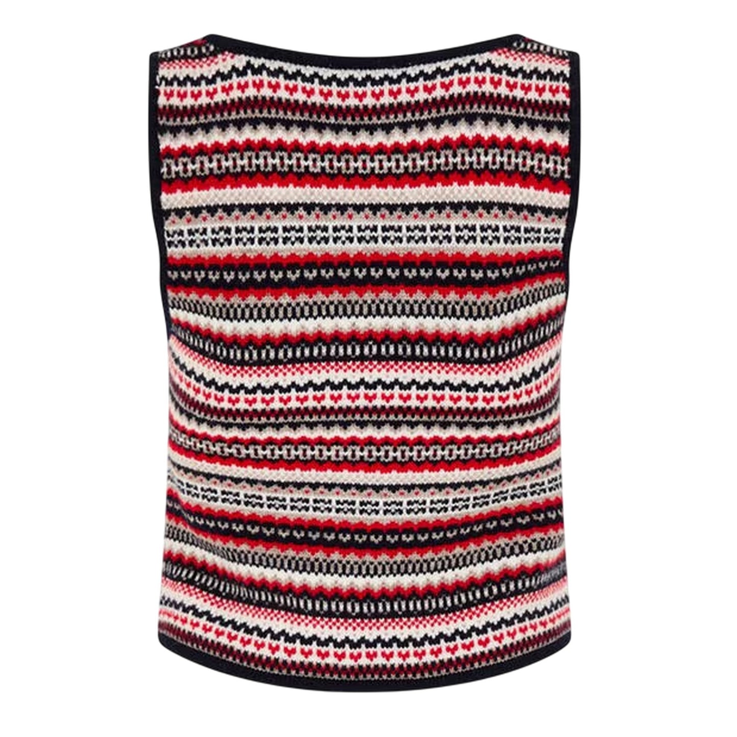 Multicoloured - Back - Nobody´s Child Womens-Ladies Fair Isle Waistcoat