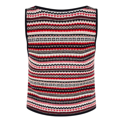 Multicoloured - Back - Nobody´s Child Womens-Ladies Fair Isle Waistcoat