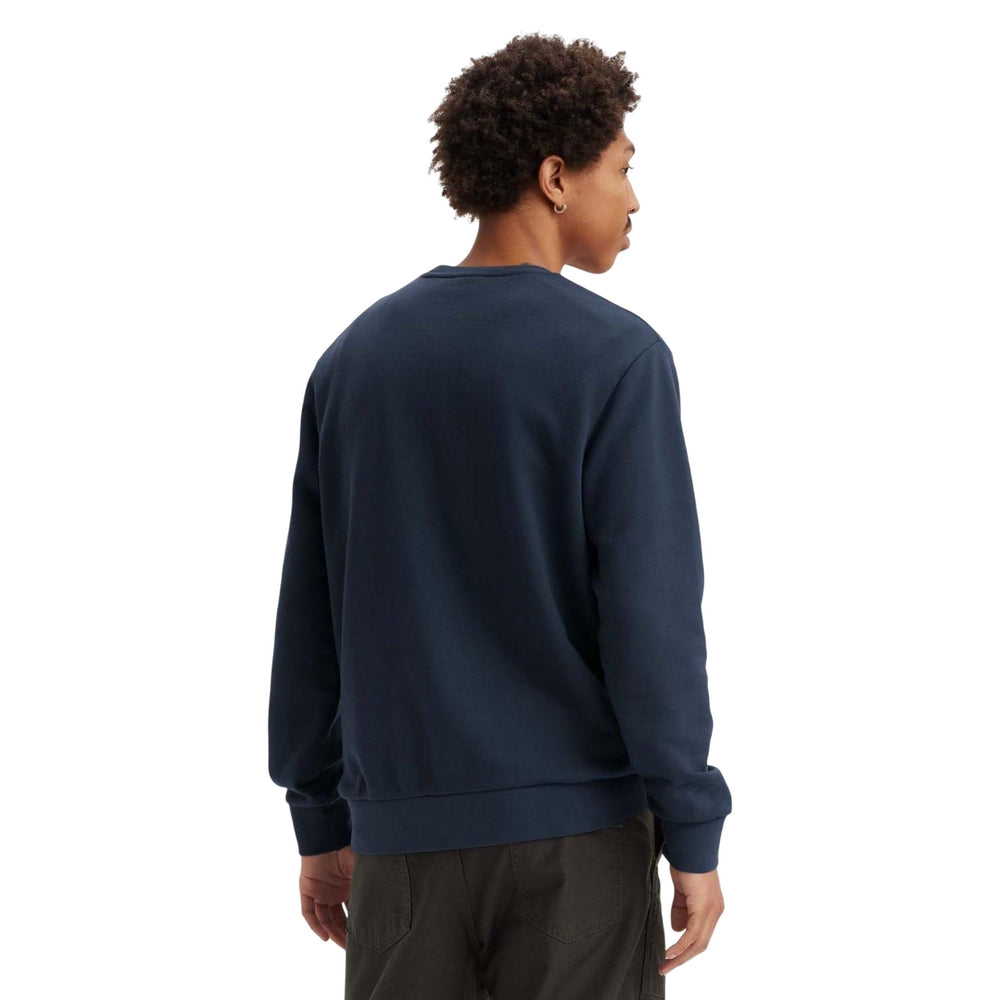 Navy - Back - Levis Mens Letterman Long-Sleeved Sweatshirt