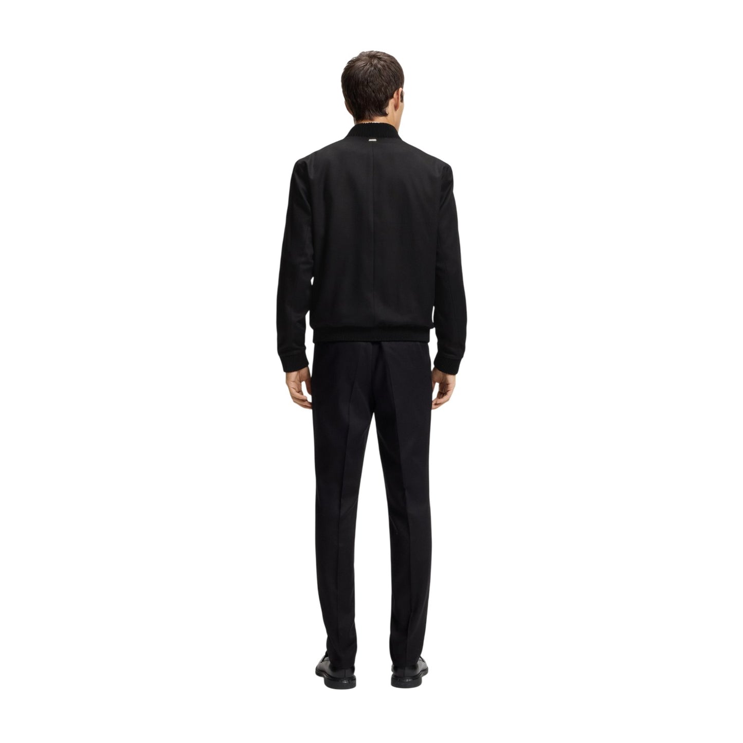 Black - Back - Hugo Mens Evalom Plain Overshirt