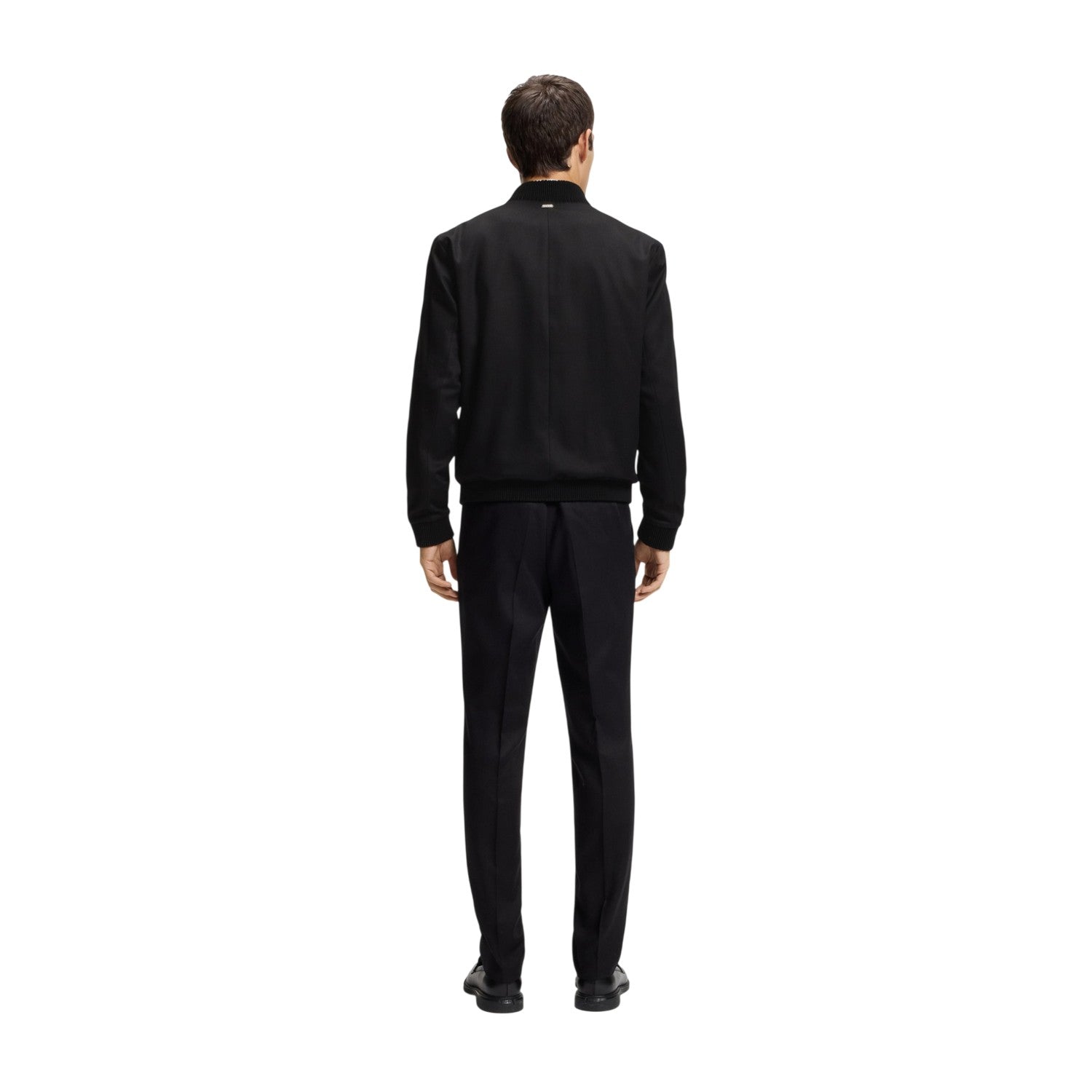 Black - Back - Hugo Mens Evalom Plain Overshirt