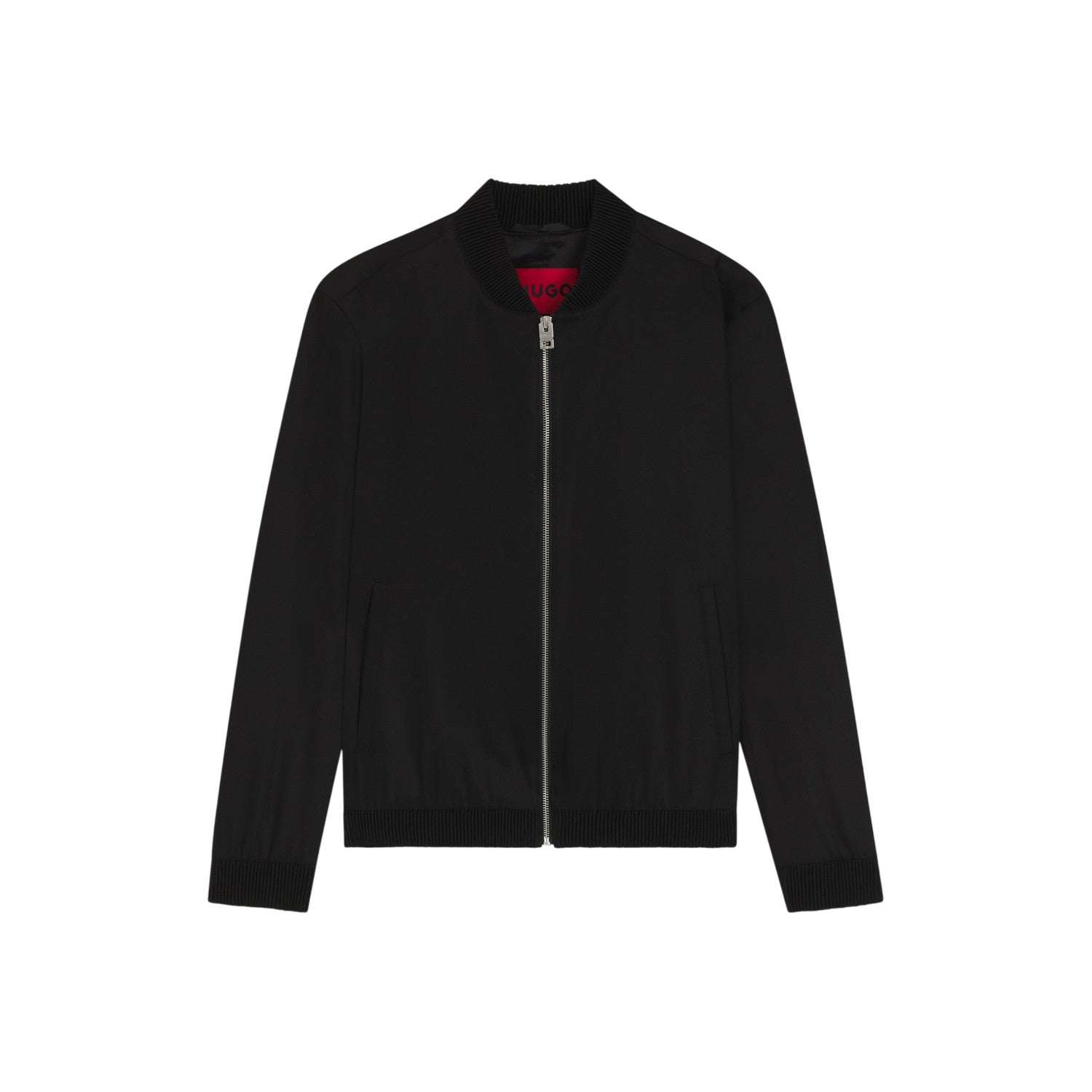 Black - Front - Hugo Mens Evalom Plain Overshirt