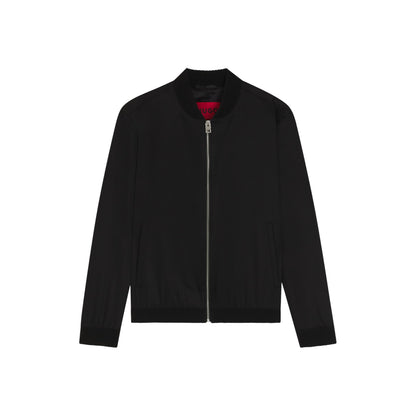 Black - Front - Hugo Mens Evalom Plain Overshirt
