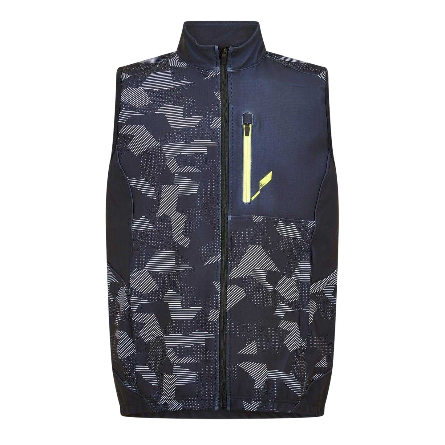 Black - Front - Head Mens Lightning Team Camouflage Race Vest