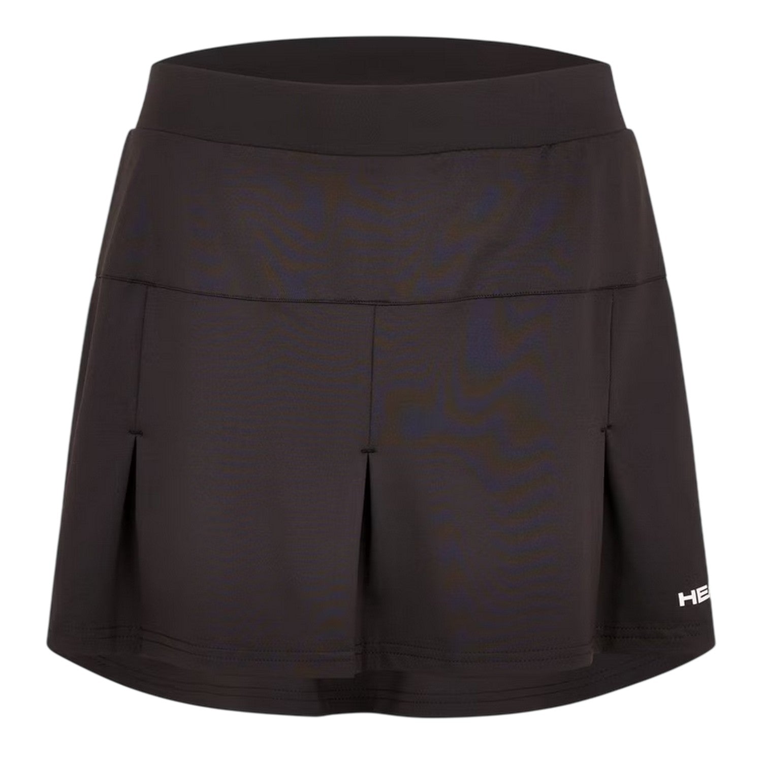 Black - Back - Head Womens-Ladies Club Pleated Long Tennis Skort