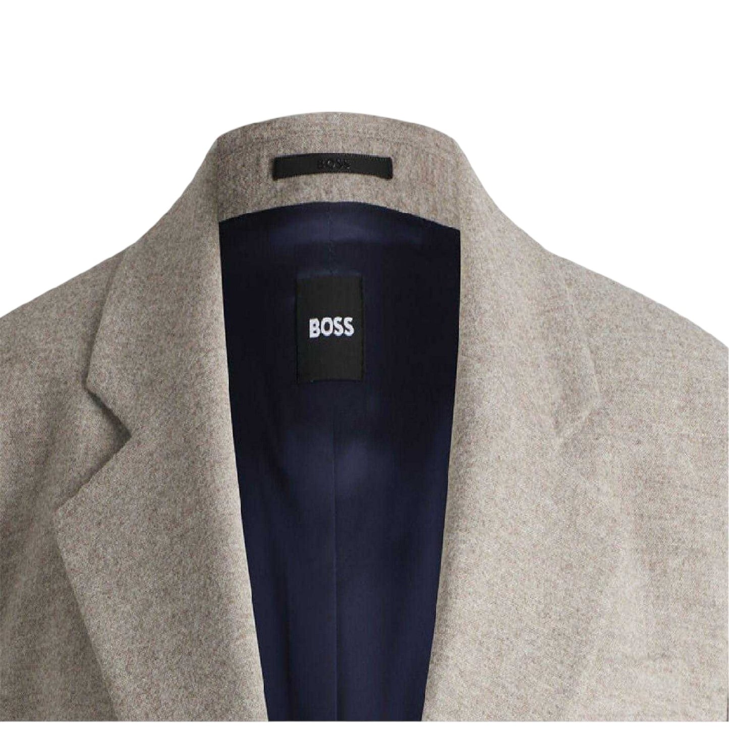 Grey - Back - Boss Womens-Ladies Janka Flap Pocket Blazer