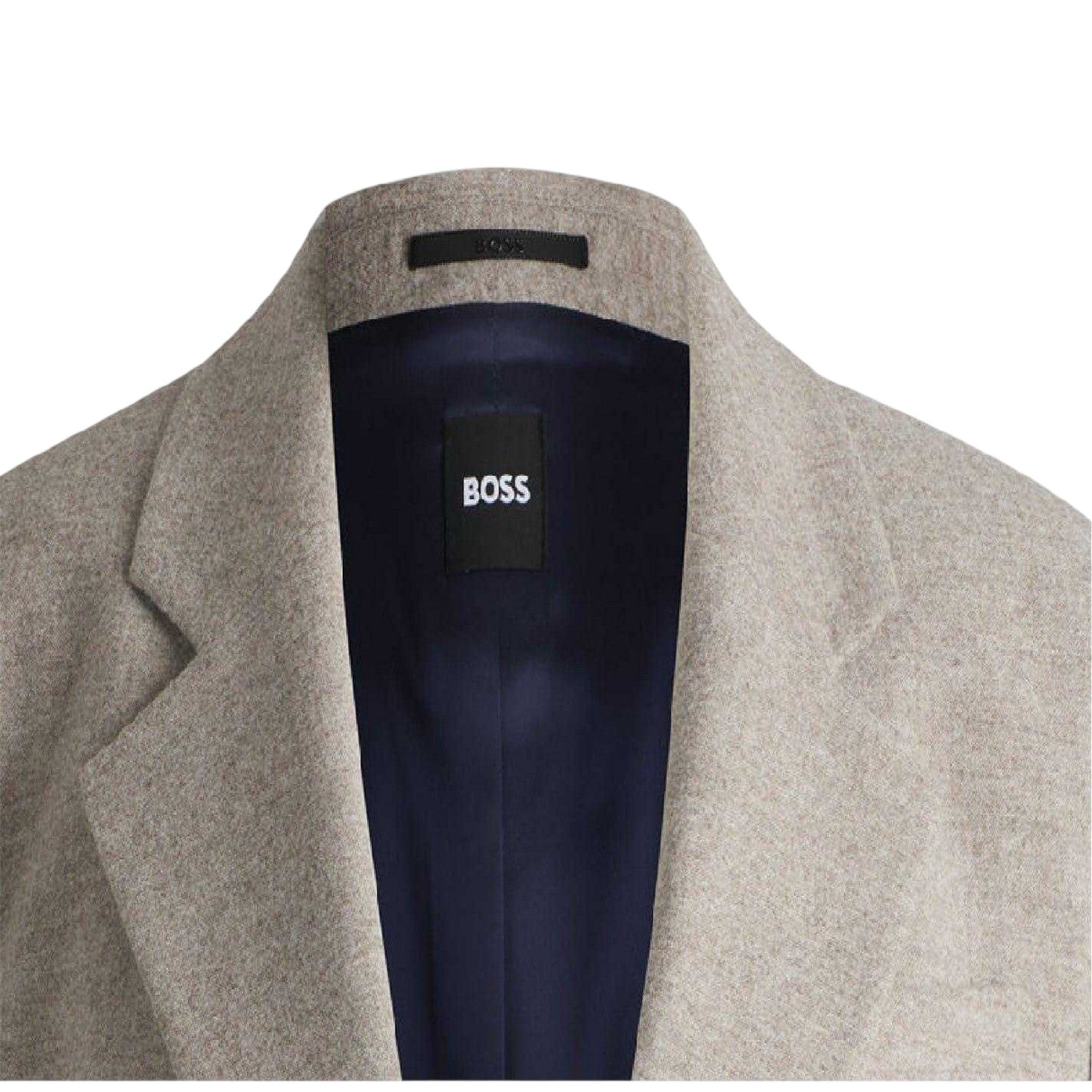 Grey - Back - Boss Womens-Ladies Janka Flap Pocket Blazer