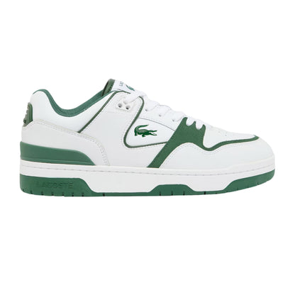 White-Dark Green - Back - Lacoste Mens Court Cage Leather Trainers