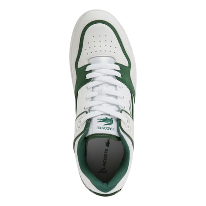 White-Dark Green - Lifestyle - Lacoste Mens Court Cage Leather Trainers