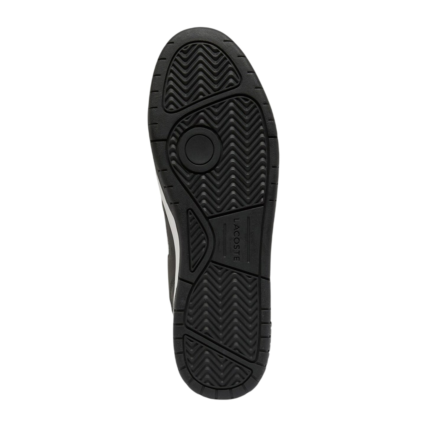 Black-White - Lifestyle - Lacoste Mens Court Cage Leather Trainers