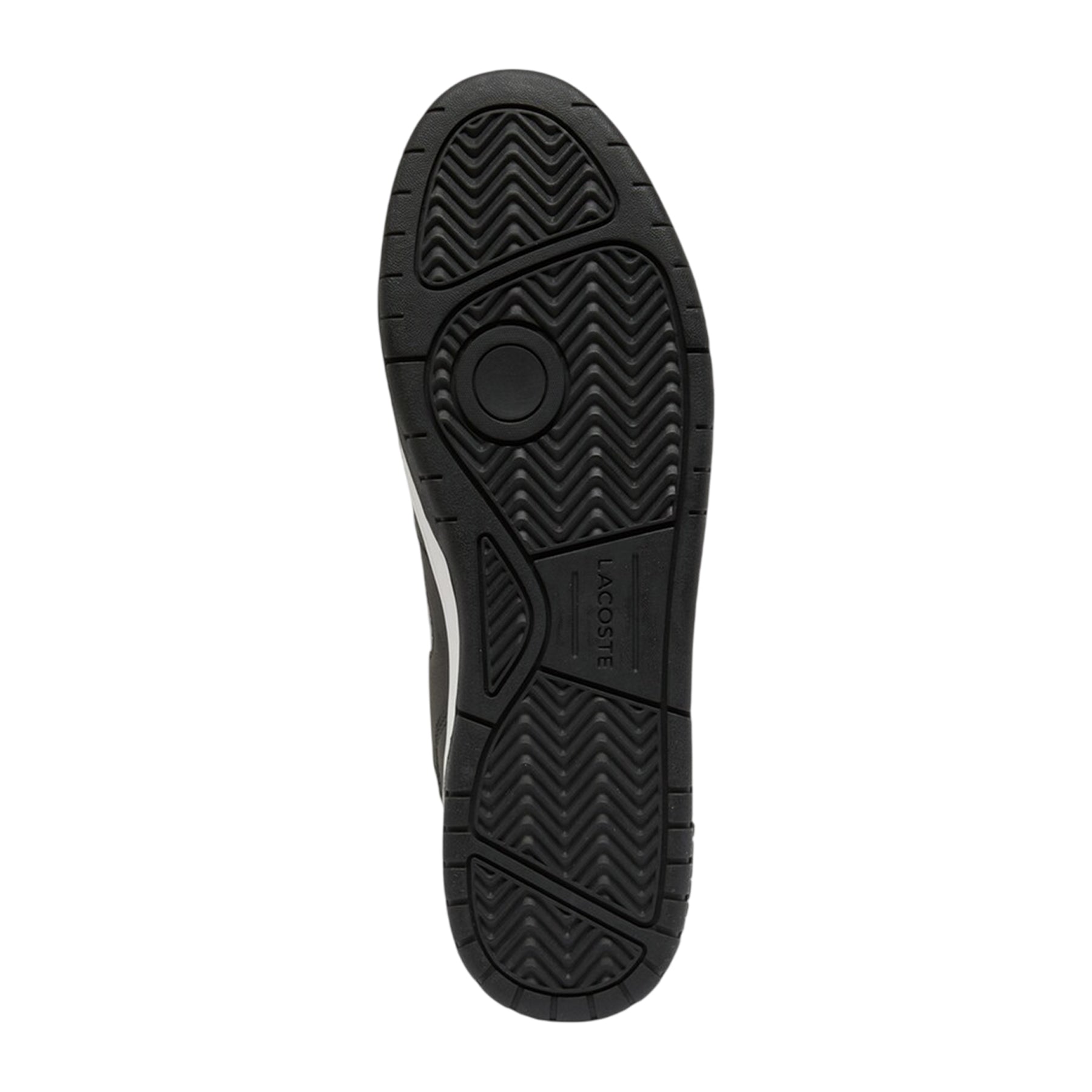 Black-White - Lifestyle - Lacoste Mens Court Cage Leather Trainers