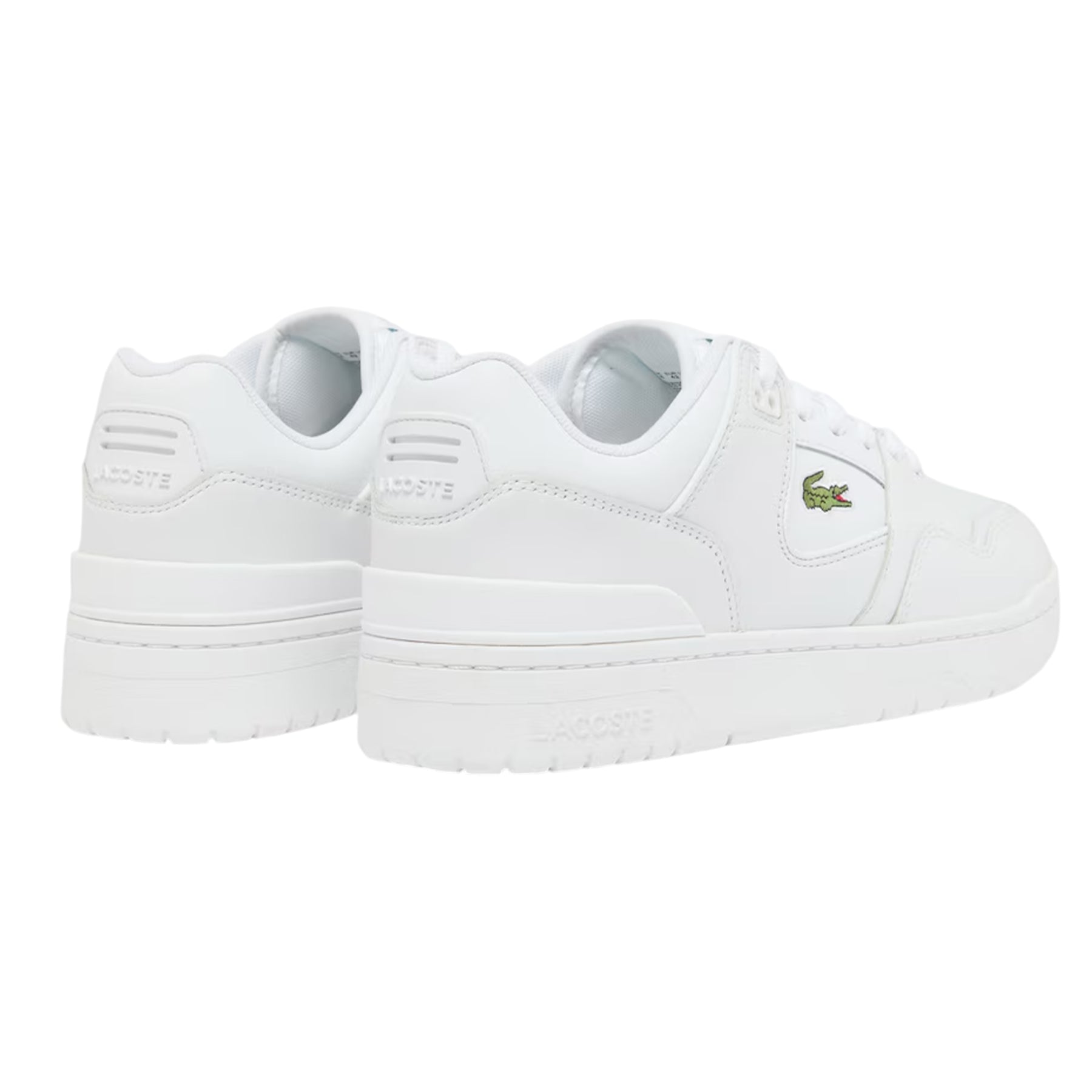 White - Back - Lacoste Mens Court Cage Leather Trainers