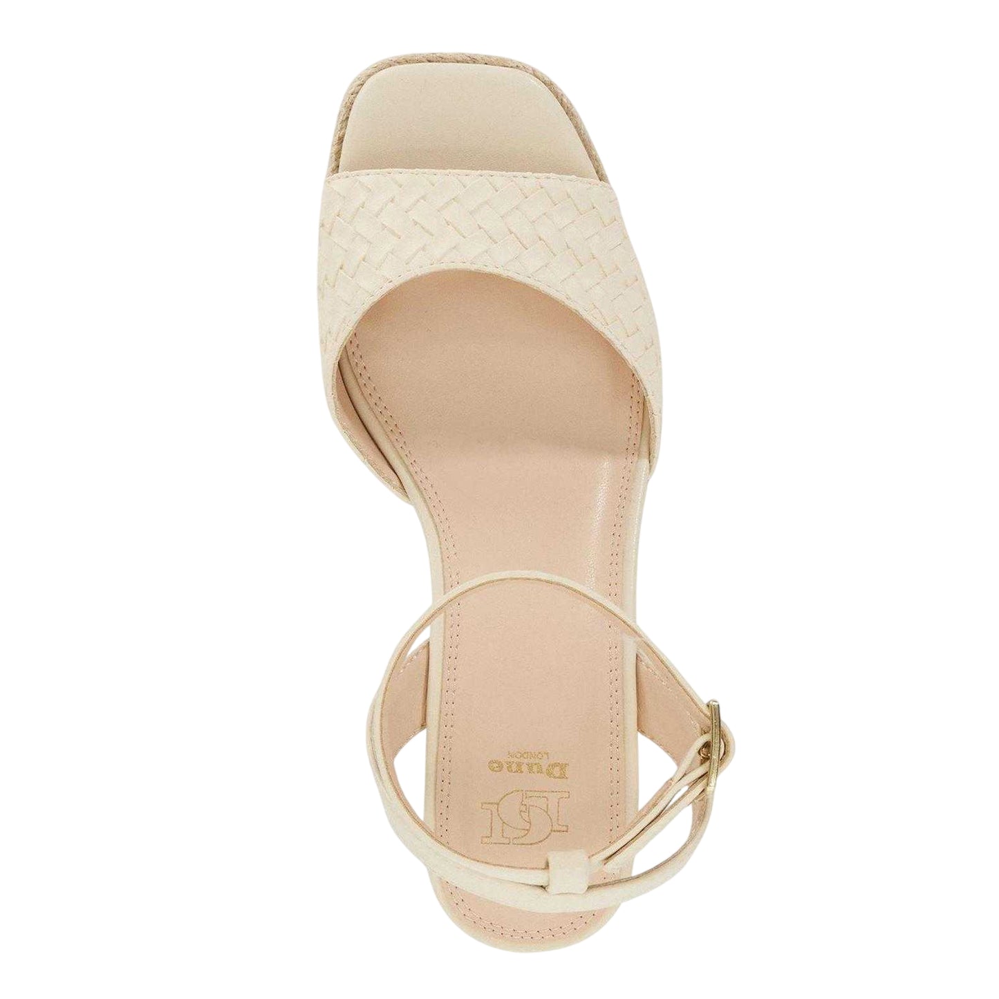 Off White - Lifestyle - Dune London Womens-Ladies Kerries Espadrille High Heel Wedge Sandals