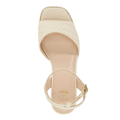 Off White - Lifestyle - Dune London Womens-Ladies Kerries Espadrille High Heel Wedge Sandals
