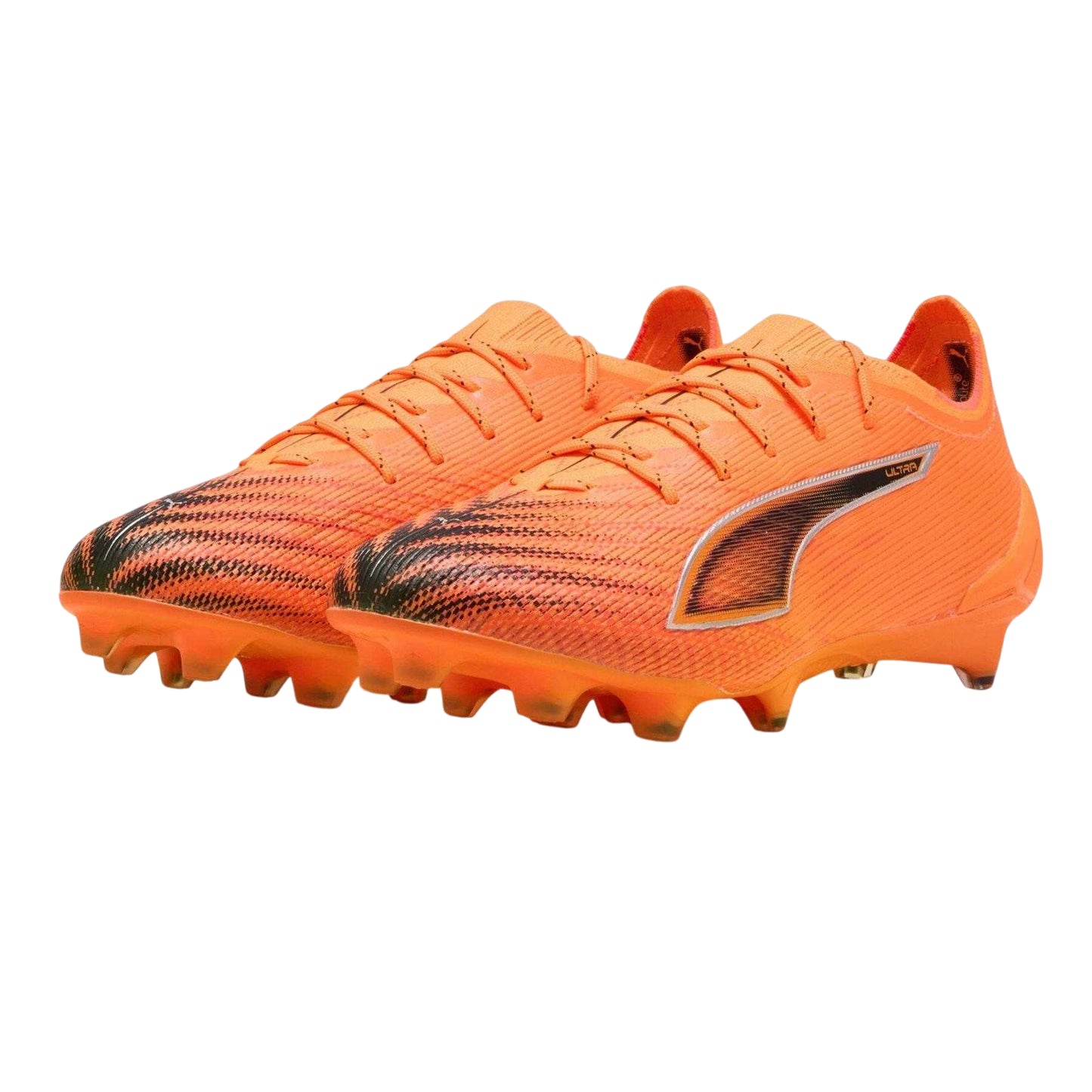 Orange-Black - Close up - Puma Womens-Ladies Ultra 5 Ultimate Brilliance Elite Firm Ground Football Boots