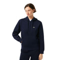 Navy - Lifestyle - Lacoste Womens-Ladies Cotton Blend Loose Hoodie