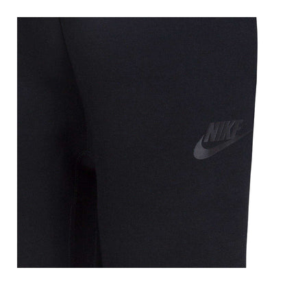 Black - Close up - Nike Childrens-Kids Tech Fleece Tracksuit