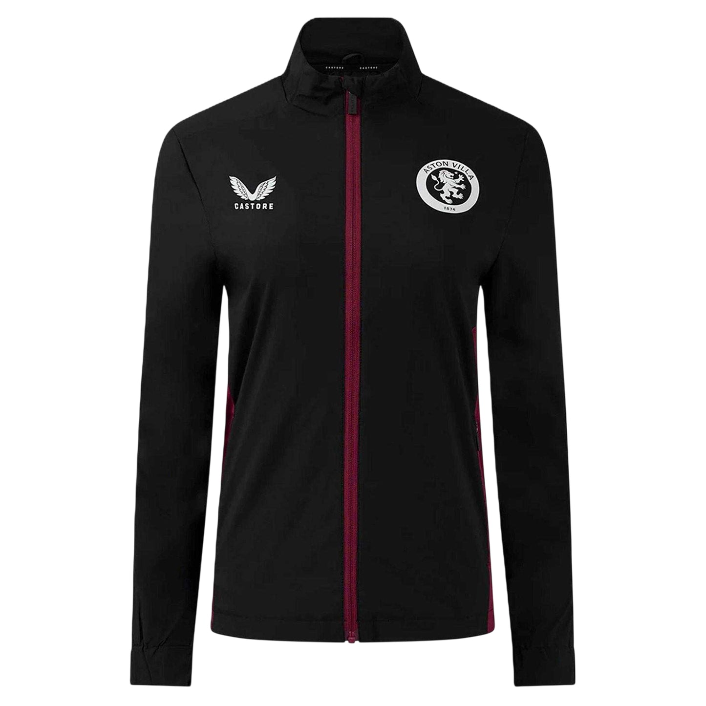 Caviar - Front - Castore Womens-Ladies Aston Villa FC Track Jacket