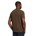 Olive - Back - Lyle & Scott Mens Contrast Pocket T-Shirt