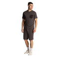 Grey-Black - Pack Shot - Lyle & Scott Mens Contrast Pocket T-Shirt