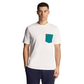 White-Green - Lifestyle - Lyle & Scott Mens Contrast Pocket T-Shirt