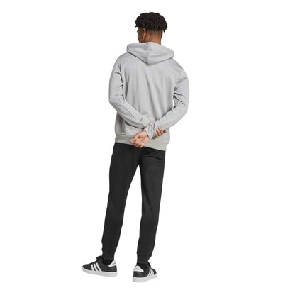 Grey - Back - Adidas Mens Logo French Terry Tracksuit