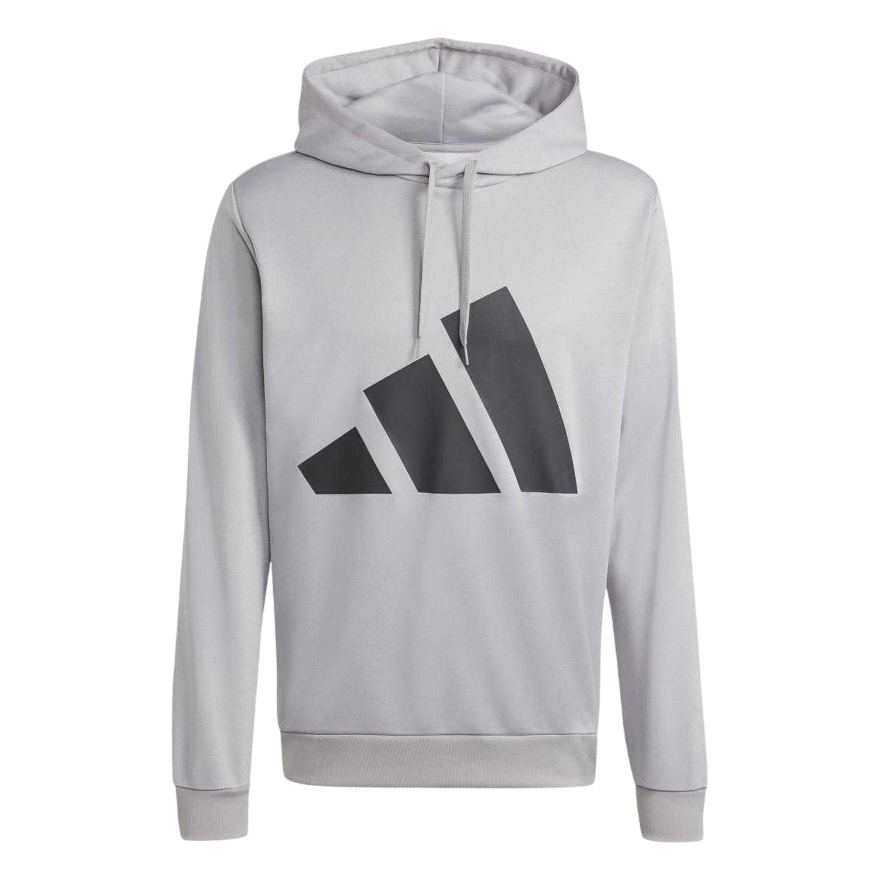 Grey - Side - Adidas Mens Logo French Terry Tracksuit