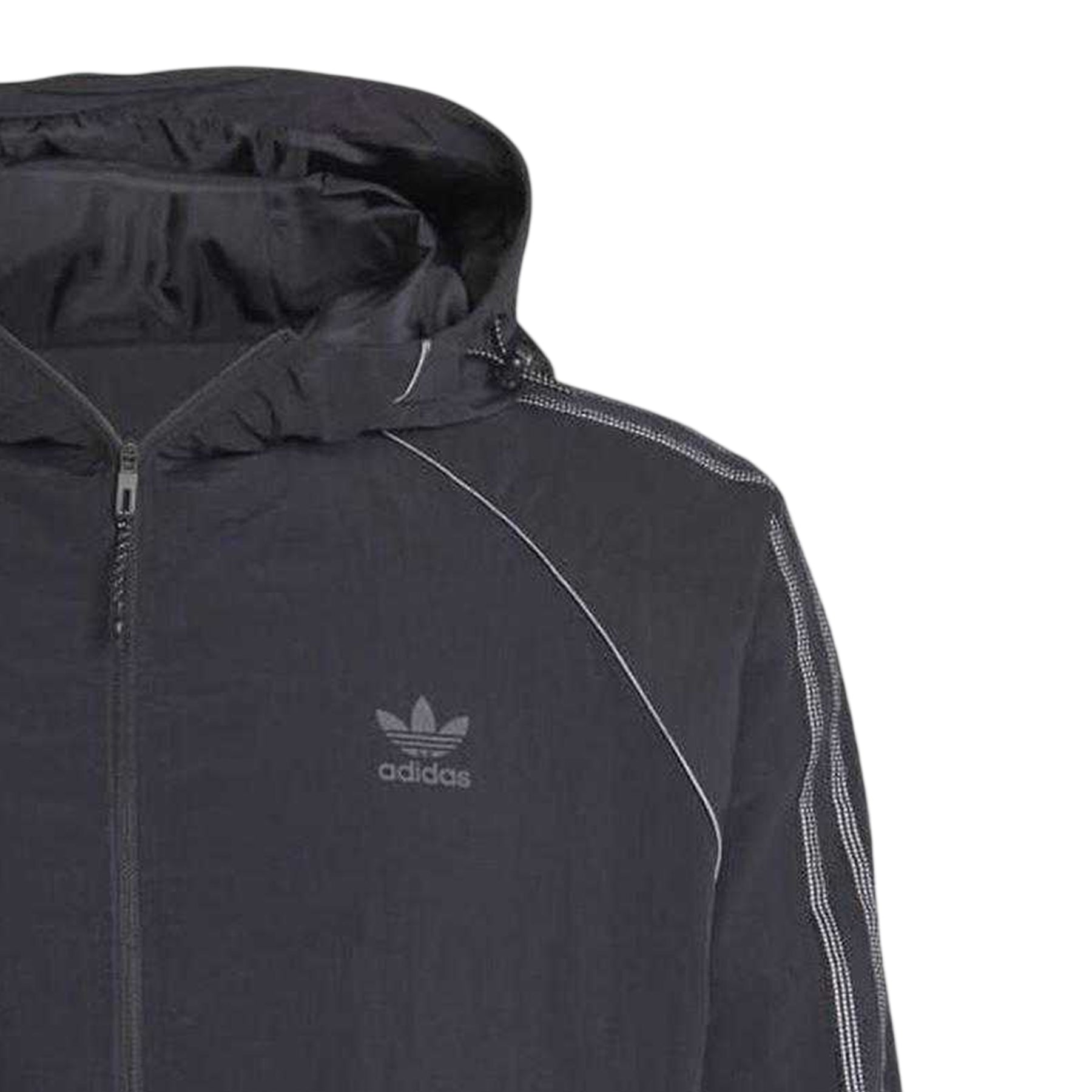 Black - Side - Adidas Mens Originals 3 Stripes Jacket