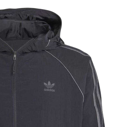 Black - Side - Adidas Mens Originals 3 Stripes Jacket